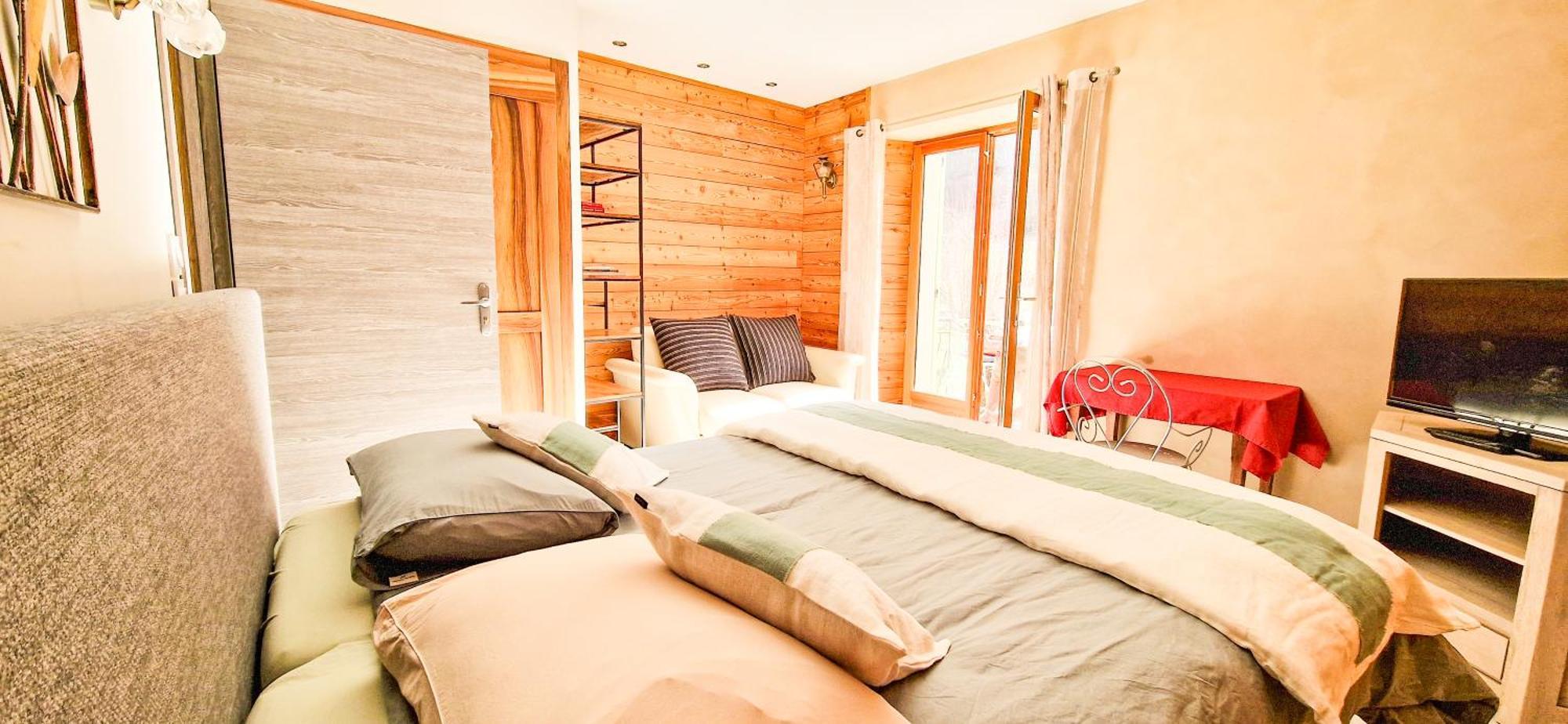 Les Clarines Perceneige - Chambre D'Hotes Vue Sur Montagne & Spa Saint-Jacques-en-Valgodemard ภายนอก รูปภาพ